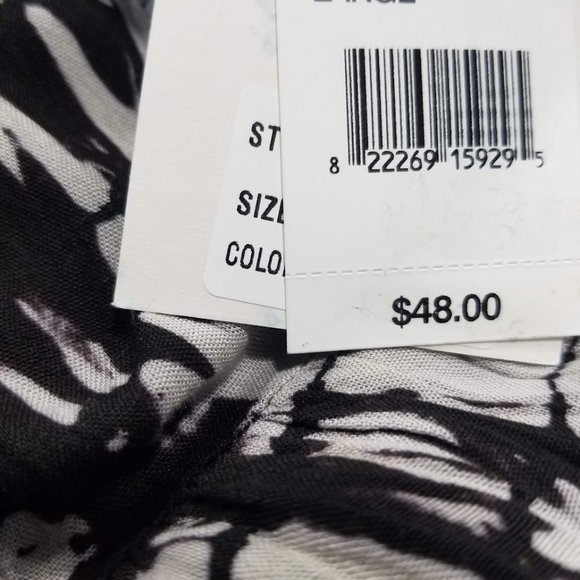 Raviya Black Swimsuit Tie-Dye-Print Swim Cover-up - Picture 9 of 9